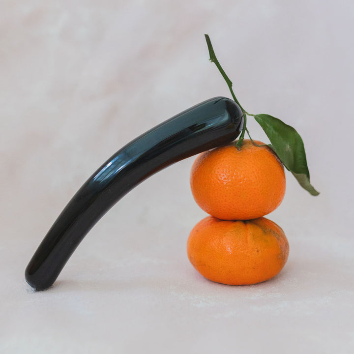 The Curve | Black Obsidian Massage Wand